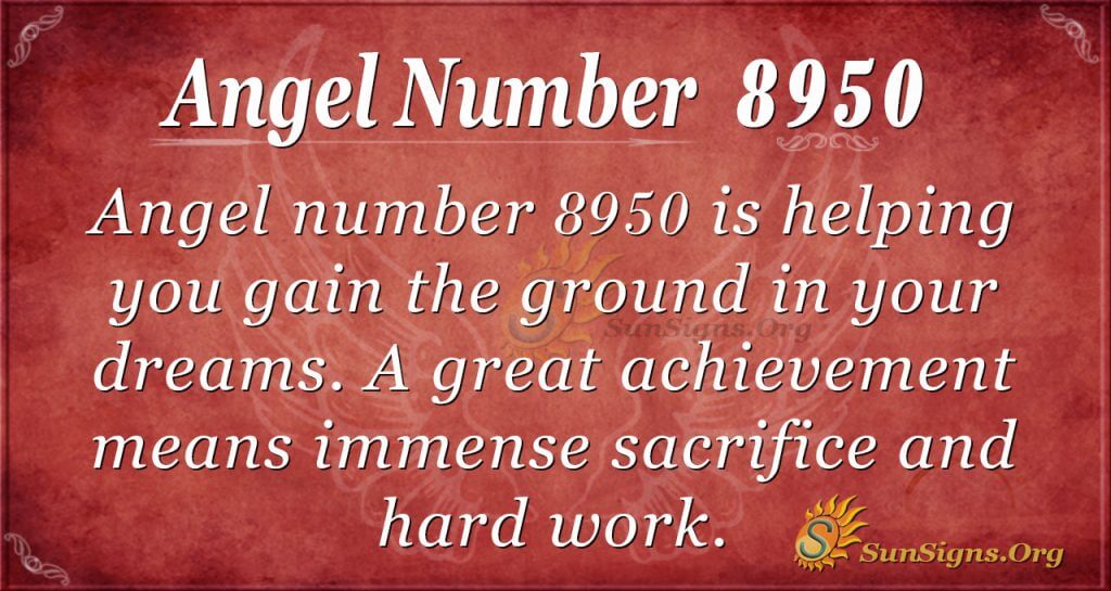 Angel number 8950
