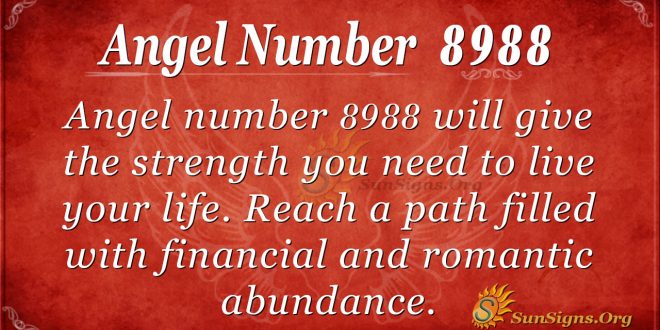 angel number 8988