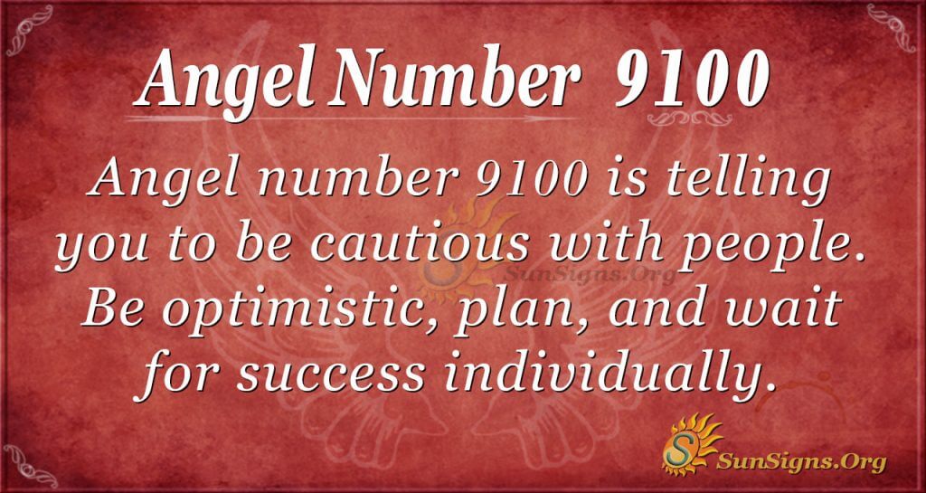 Angel number 9100