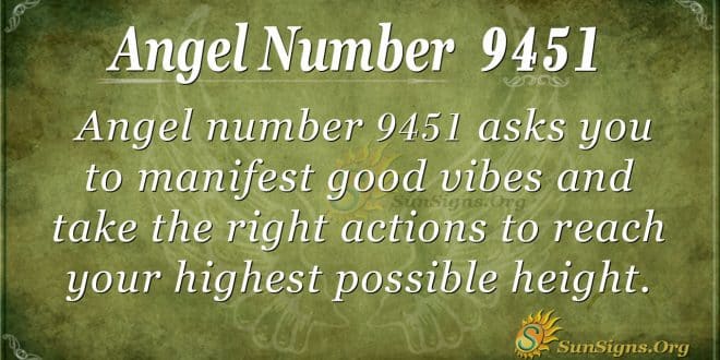 Angel number 9451