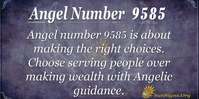 Angel number 9585