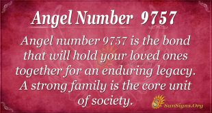 Angel number 9757