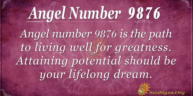 Angel number 9876