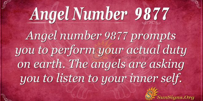 Angel number 9877