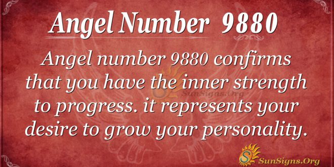 angel number 9880