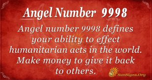 angel number 9998
