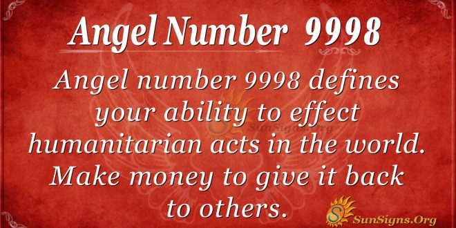 angel number 9998
