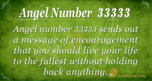 Angel number 33333