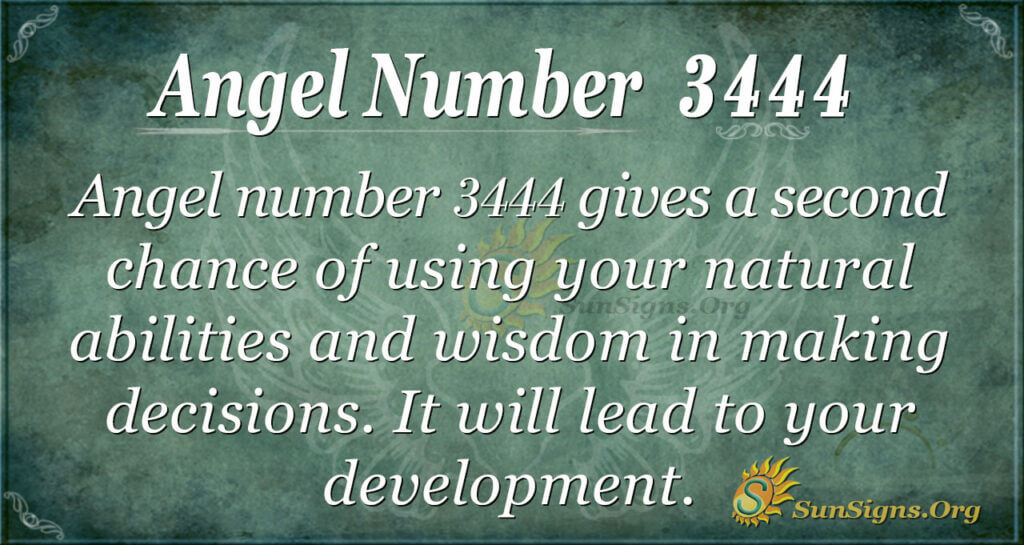 Angel number 3444