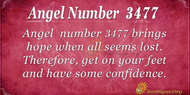Angel number 3477