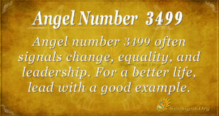 Angel number 3499