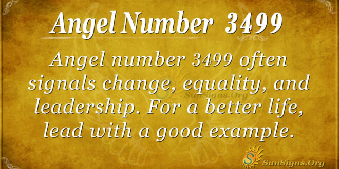 Angel number 3499