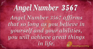 Angel number 3567
