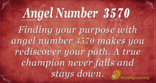 Angel number 3570