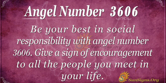 Angel number 3606