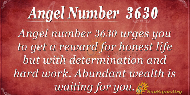 Angel Number 3630