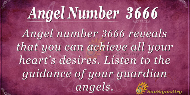 Angel number 3666