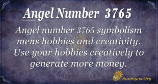 Angel number 3765