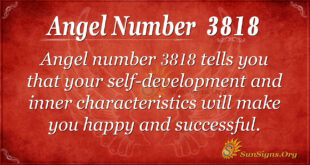 Angel number 3818