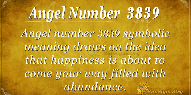 3839 angel number