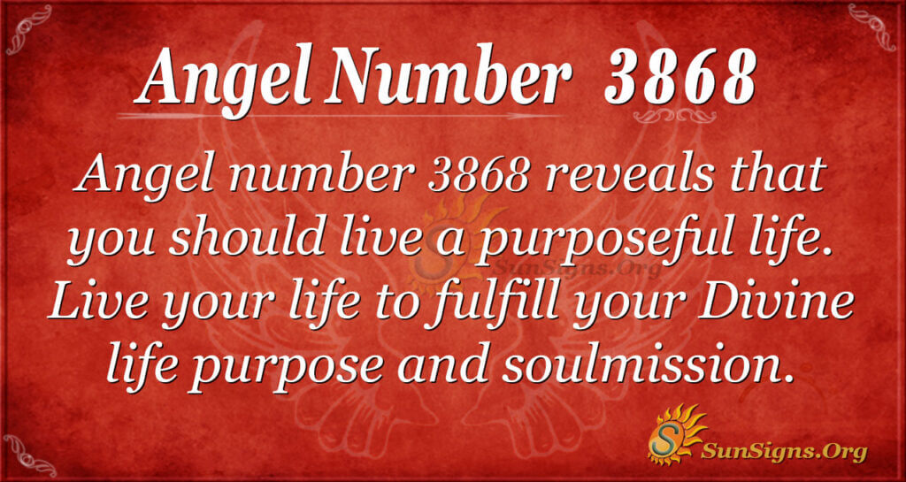 Angel number 3868