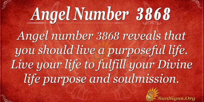 Angel number 3868