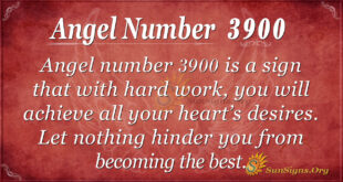 Angel number 3900