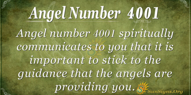 4001 angel number
