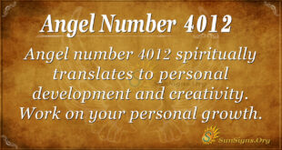 Angel number 4012