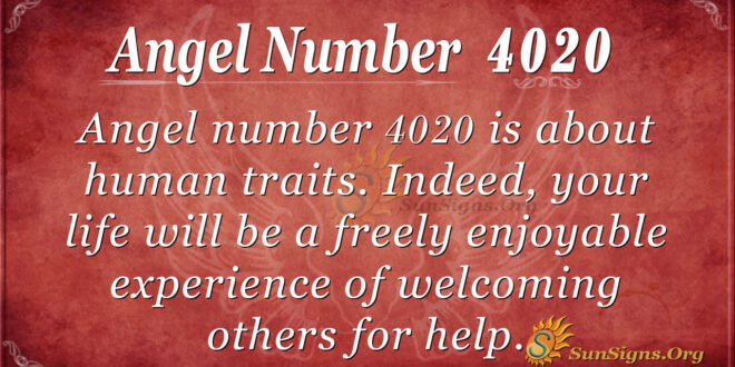 Angel number 4020