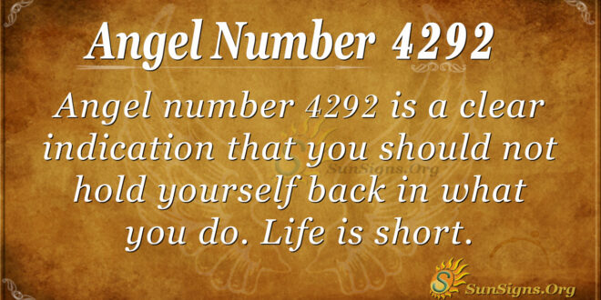 4292 angel number