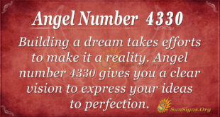 Angel number 4330