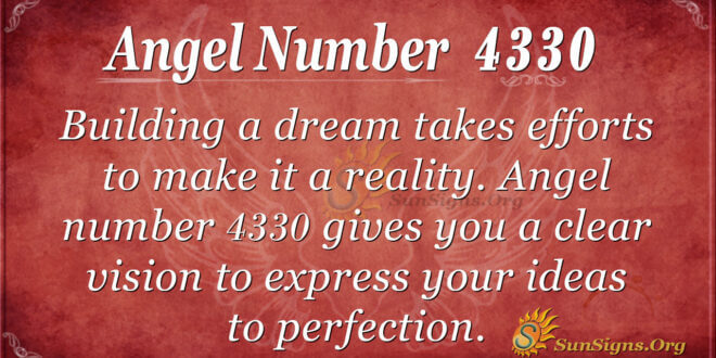 Angel number 4330