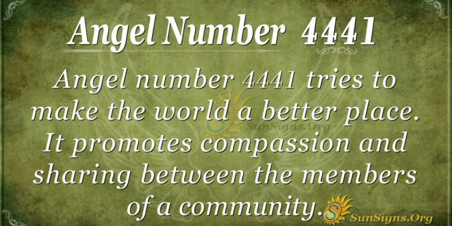 Angel Number 4441