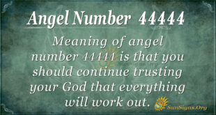 Angel number 44444
