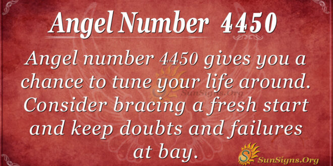 Angel number 4450