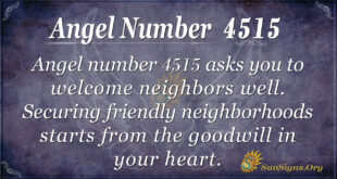 Angel number 4515