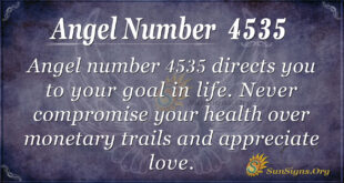 Angel number 4535