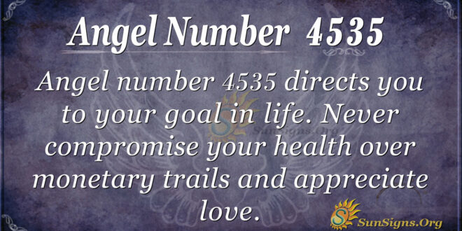 Angel number 4535
