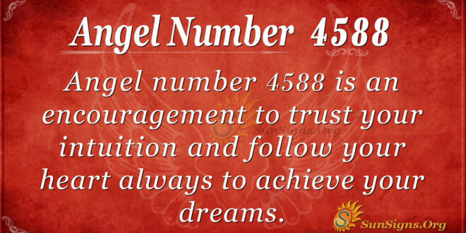 Angel number 4588