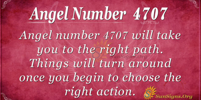 Angel number 4707