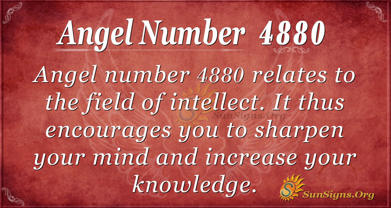 Angel Number 4880 Meaning: Intellect Is Crucial - SunSigns.Org