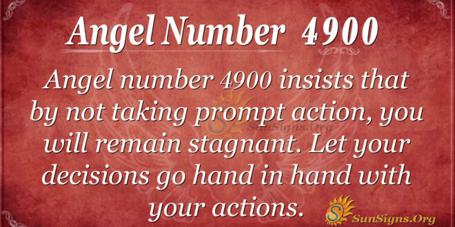 Angel number 4900