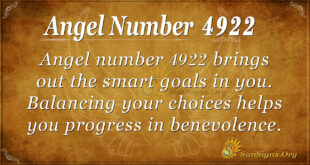 Angel number 4922