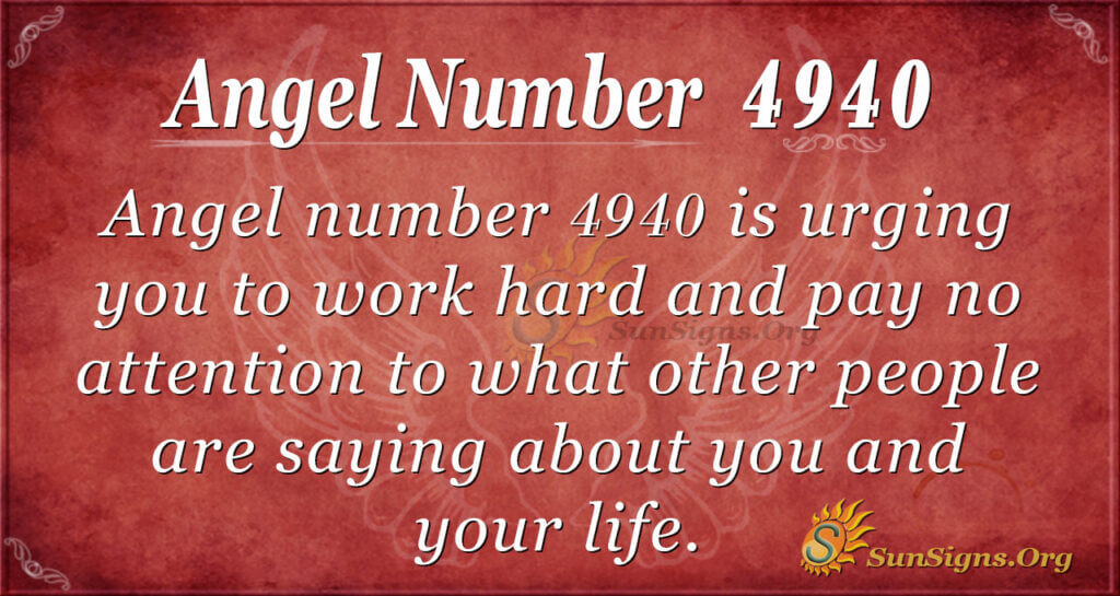 Angel number 4940