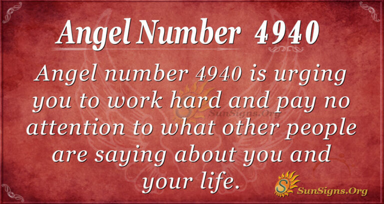 Angel Number 4940 Meaning: Pay Attention To Yourself - SunSigns.Org