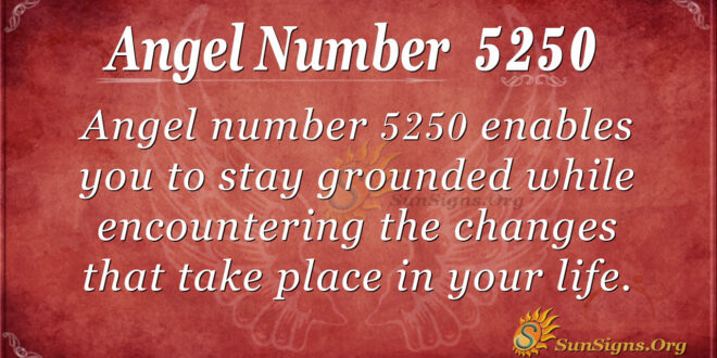 Angel Number 5250