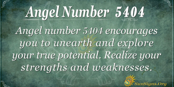 Angel number 5404