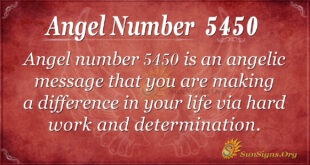 Angel number 5450