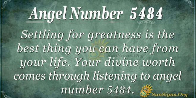 Angel number 5484